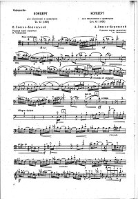 Znosko - Borovsky - Cello concerto op.43 - Instrument part - first page