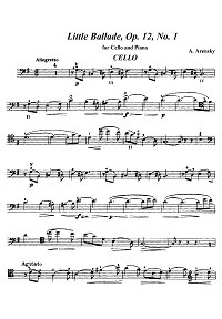 Instrument part - First page