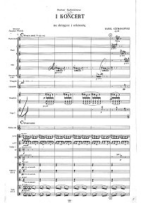 Sczymanowski - Violin concerto N1 op.35 - Piano part - first page